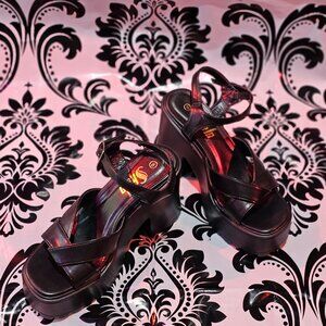 Black Platform Sandals